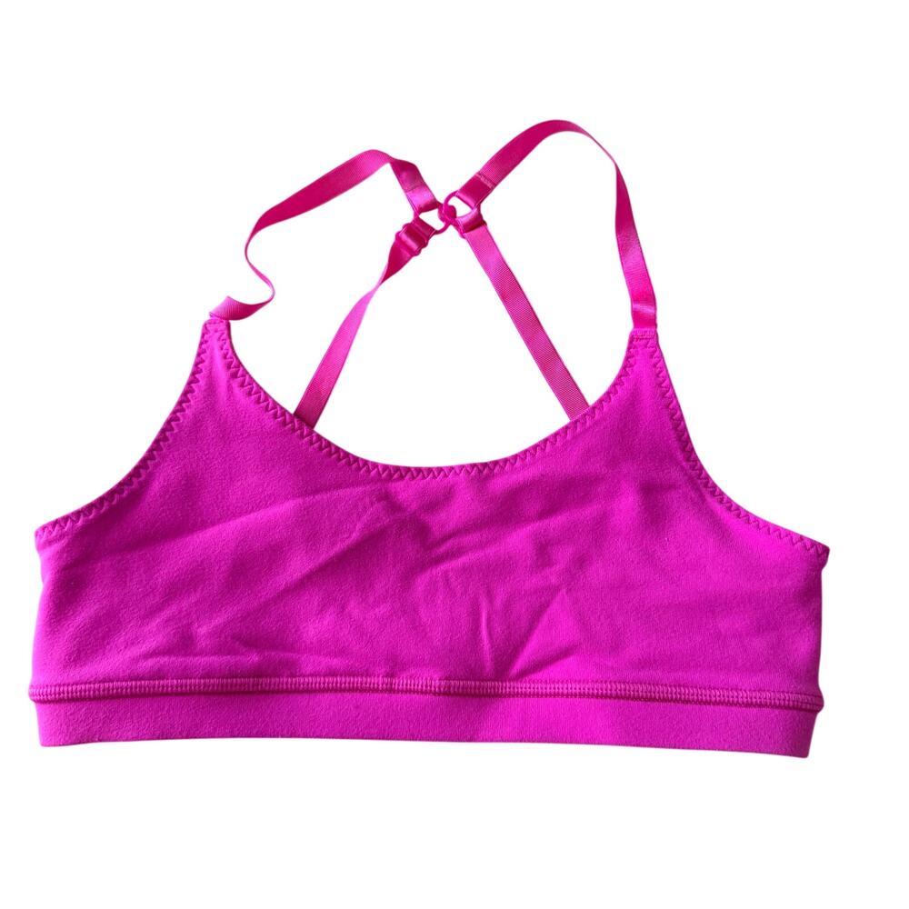 Lululemon Ivivva Girls Pink Sports Bra Convertible Straps 10